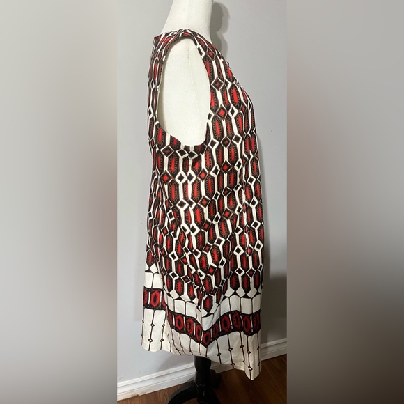 Talbot’s Woman’s Colorful, Lined Sleeveless Geometrical Patrerned Dress! - Picture 8 of 9